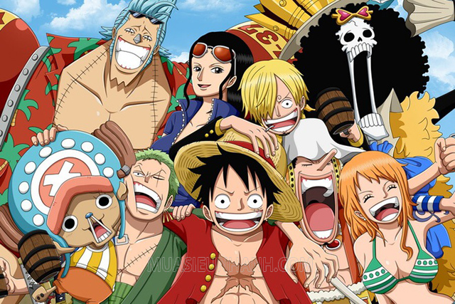One Piece kể về hành trình đi tìm kho báu của Luffy mũ rơm cùng với những người bạn