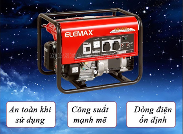 Máy phát điện Elemax sở hữu nhiều ưu điểm nổi bật
